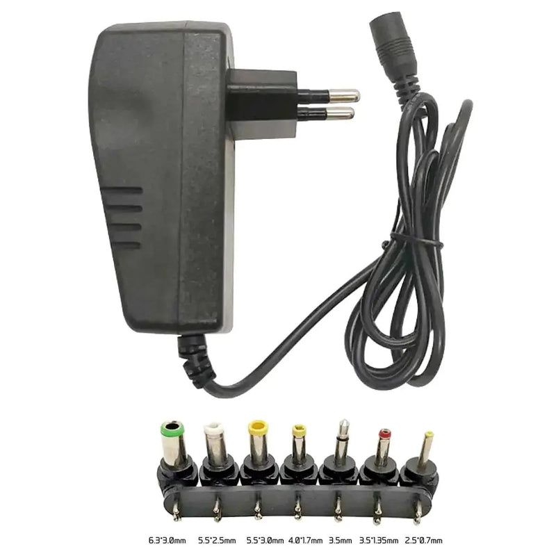 FONTE UNIVERSAL ALIMENTACAO MULTIFUNCIONAL 7 PLUGUES 30W 12V BIVOLT MTT001